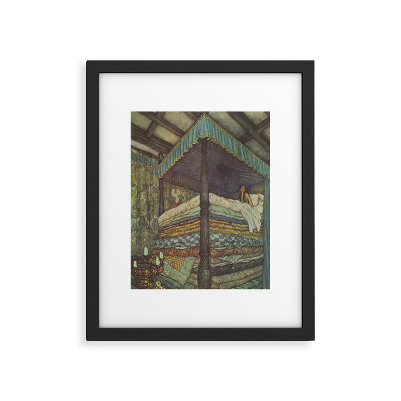 The Princess and the Pea - Edmund Dulac 1911  Framed Art Print Gallery Image 5
