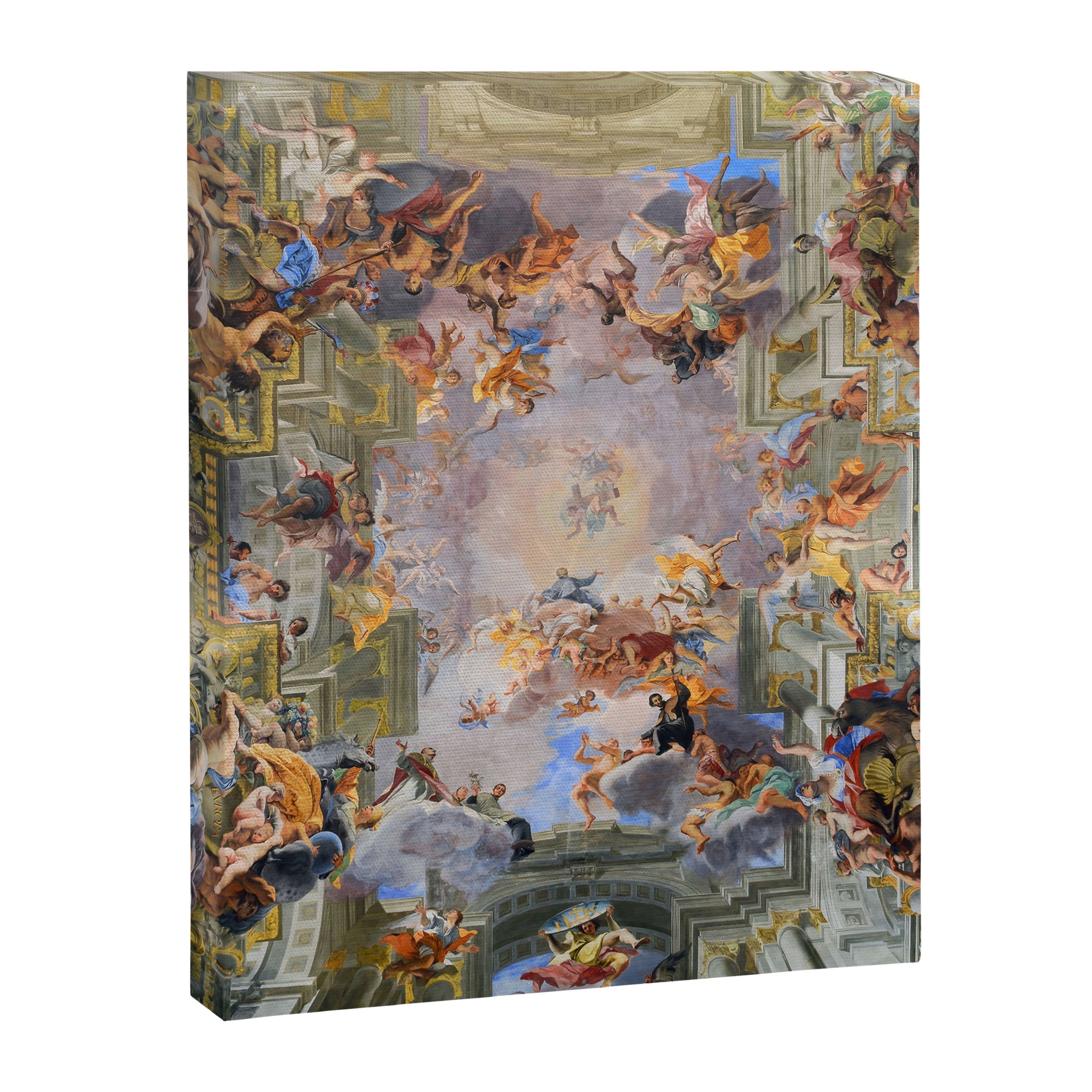 The Triumph Of St Ignatius Ceiling Painting Fresco Renaissance  Canvas Print Gallery Image 6