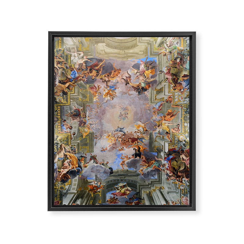 The Triumph Of St Ignatius Ceiling Painting Fresco Renaissance  Framed Canvas Print Gallery Image 6