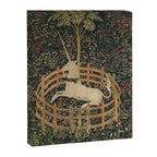 The Unicorn Rests in a Garden (from the Unicorn Tapestries) Canvas Print Gallery Image 6