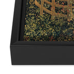The Unicorn Rests in a Garden (from the Unicorn Tapestries) Framed Canvas Print Gallery Image 3