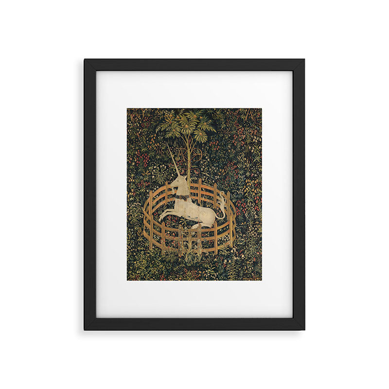 The Unicorn Rests in a Garden (from the Unicorn Tapestries) Framed Art Print Gallery Image 5