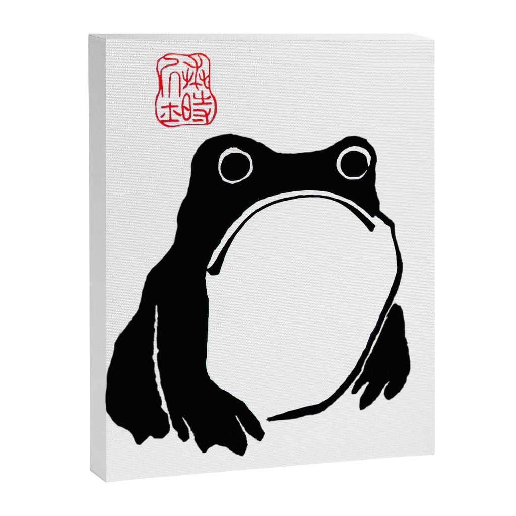 Unimpressed Frog Japanese Woodblock Matsumoto Hoji  Canvas Print Gallery Image 6