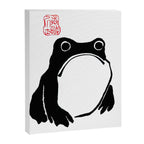 Unimpressed Frog Japanese Woodblock Matsumoto Hoji  Canvas Print Gallery Image 6