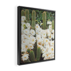 Cactus and Flowers Framed Canvas Print Gallery Image 2