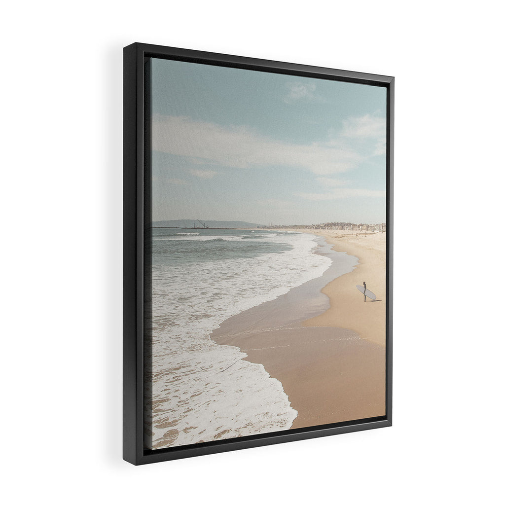 California Beach Framed Canvas Print Gallery Image 2