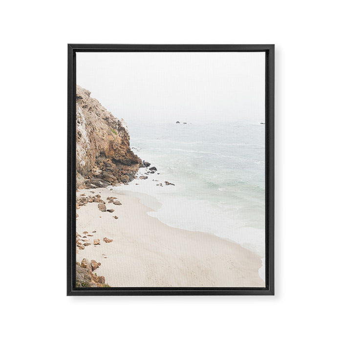 Malibu California Beach Framed Canvas Print Gallery Image 1