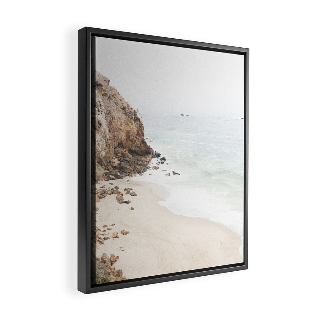 Malibu California Beach Framed Canvas Print Gallery Image 2