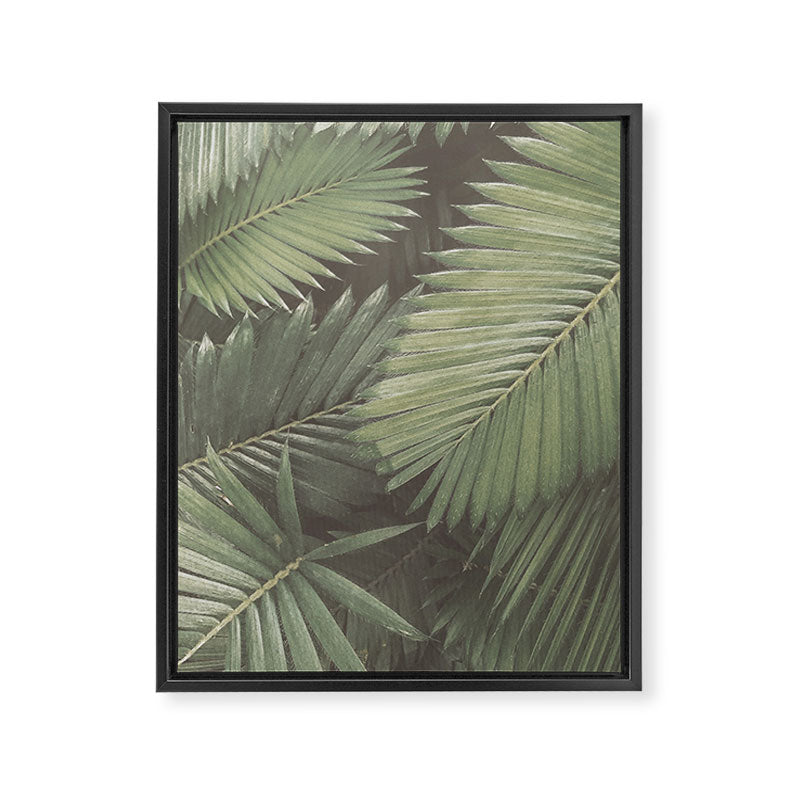 Tropical Leaves Framed Canvas Print Gallery Image 6