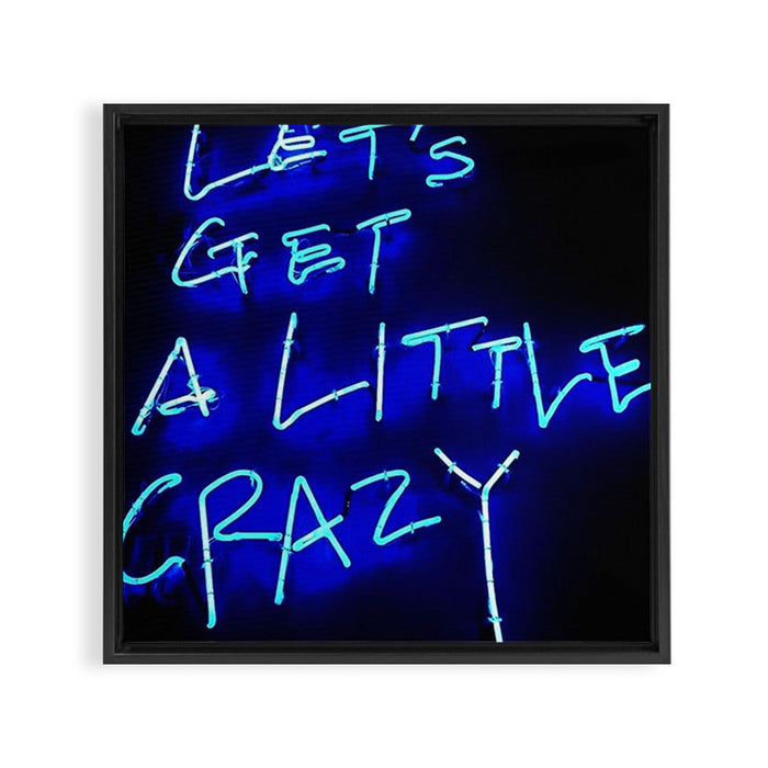 Crazy Framed Canvas Print Gallery Image 1