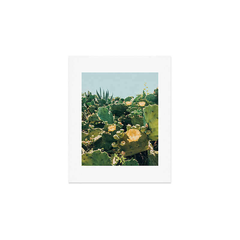 A Field of Prickly Pear Cactus Art Print Gallery Image 1