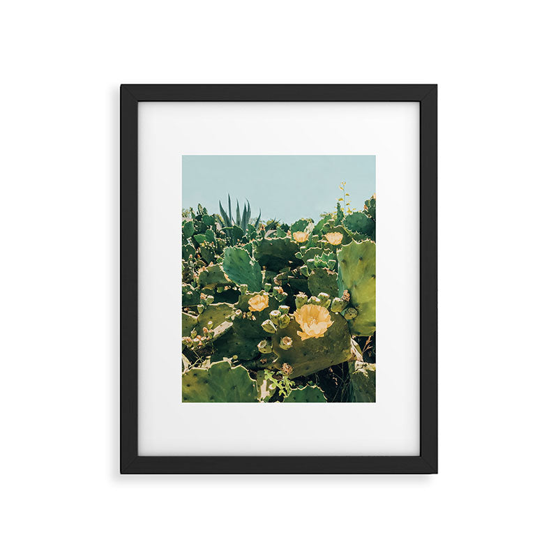 A Field of Prickly Pear Cactus Framed Art Print Gallery Image 5