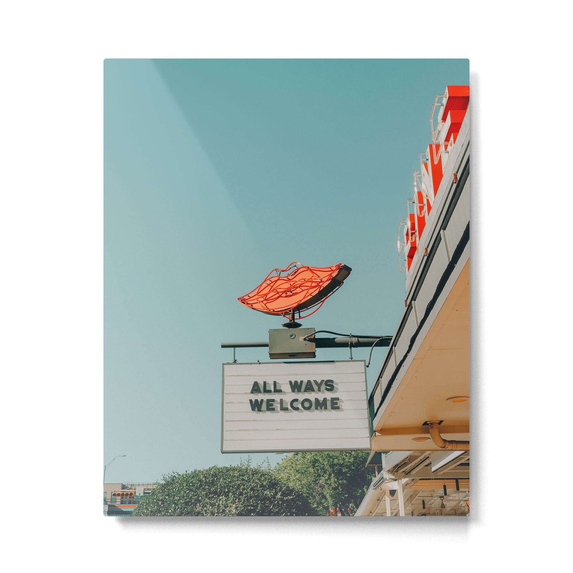 All Ways Welcome Vertical Print Metal Print Gallery Image 4