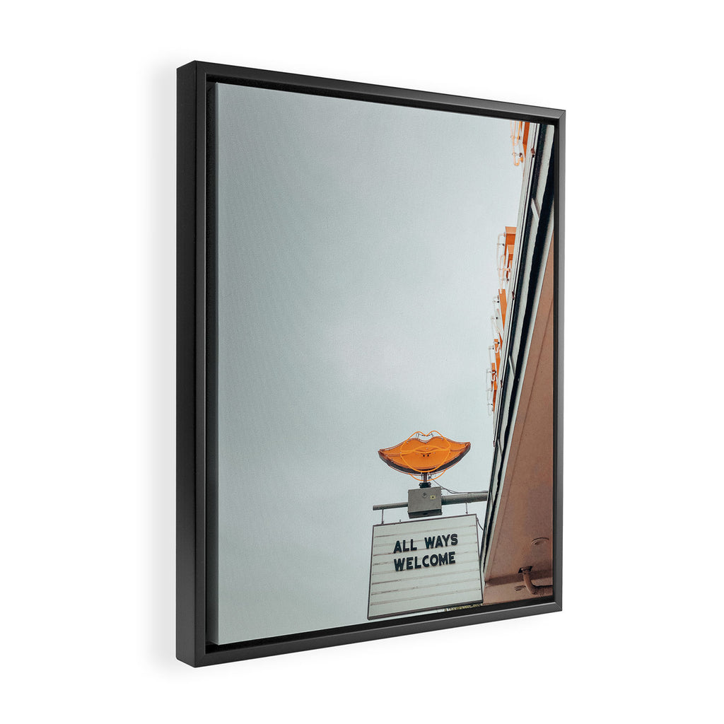 All Welcome All Ways, Austin Framed Canvas Print Gallery Image 2