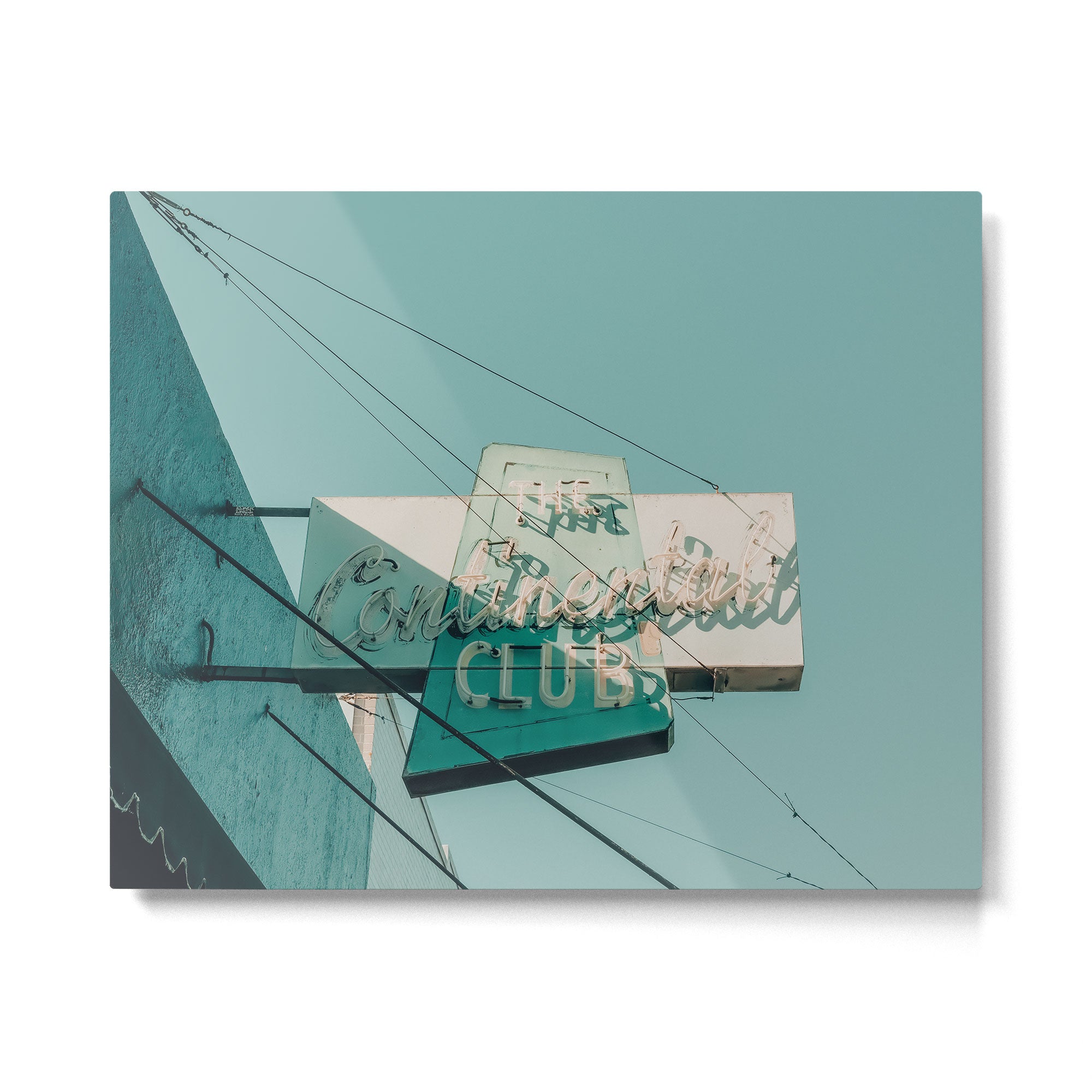 Continental Club Neon Sign Metal Print Gallery Image 4