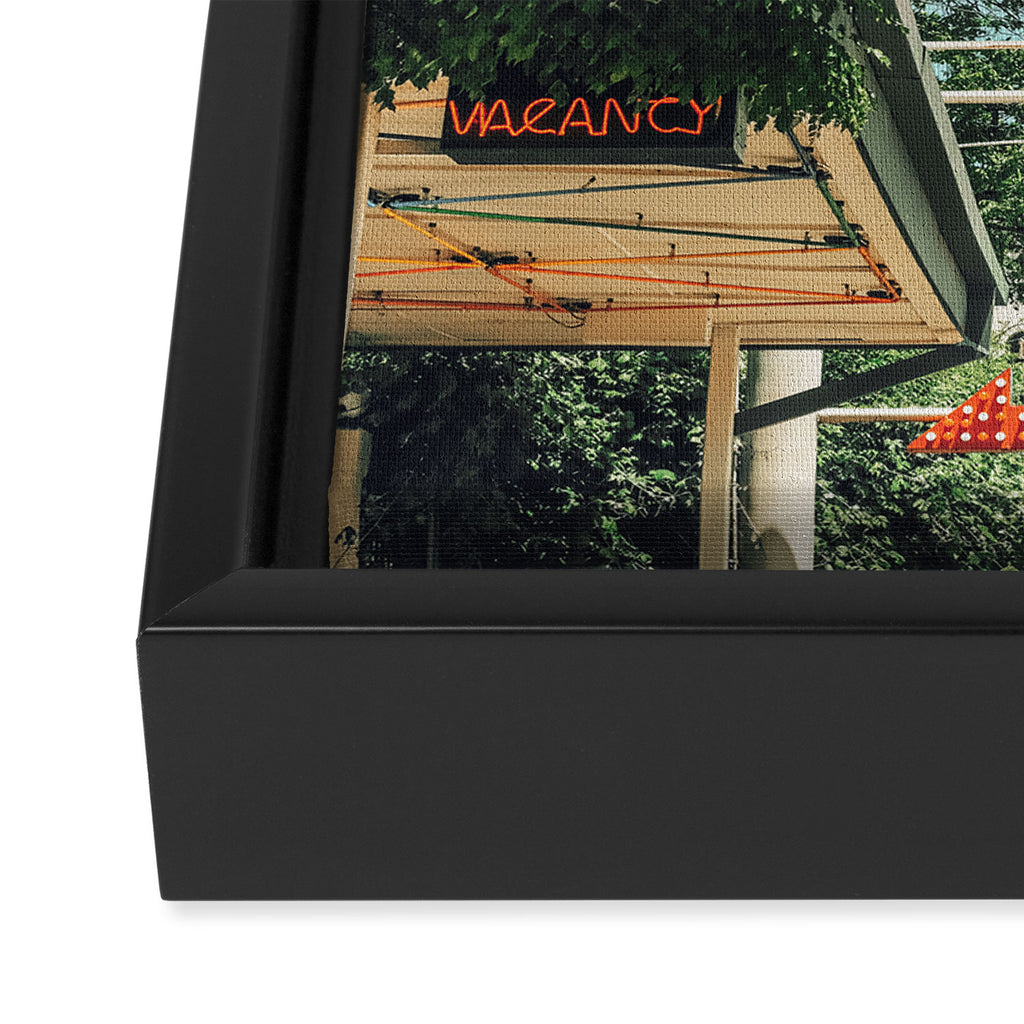 Let Love In Marquee Sign Framed Canvas Print Gallery Image 3