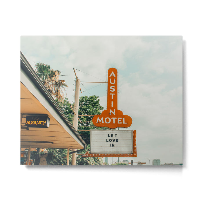 Let Love In Sign, Austin Texas Metal Print Gallery Image 1