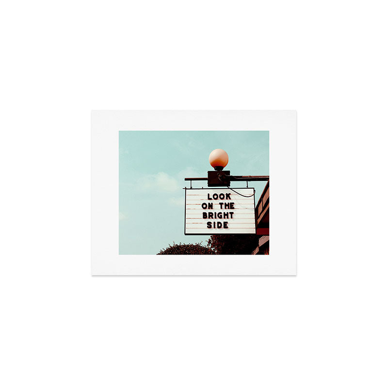 Look on The Bright Side Marquee Sign, Austin Motel, Austin, Texas Art Print