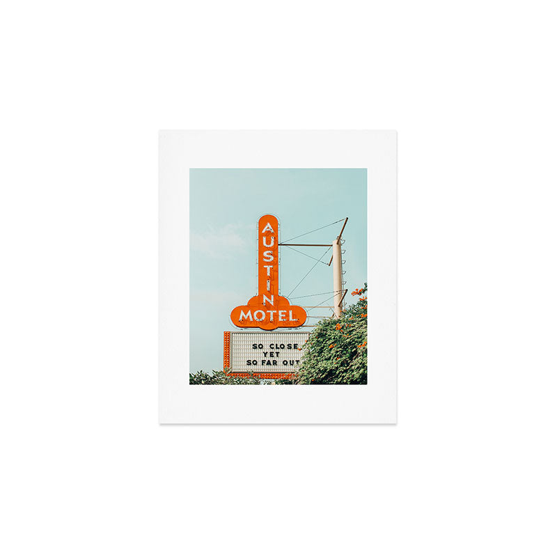 Motel Sign, Austin, Texas Art Print Gallery Image 1