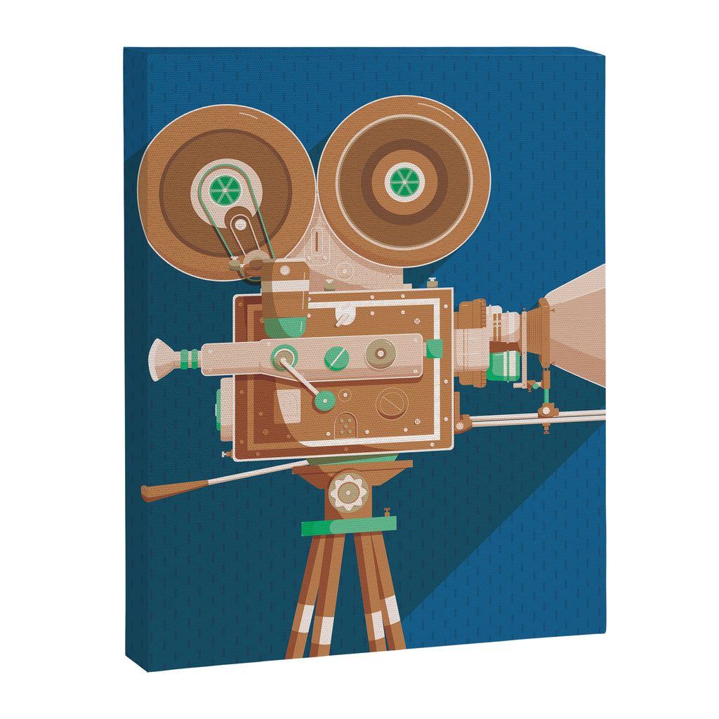Cine Blue Lens Canvas Print Gallery Image 6
