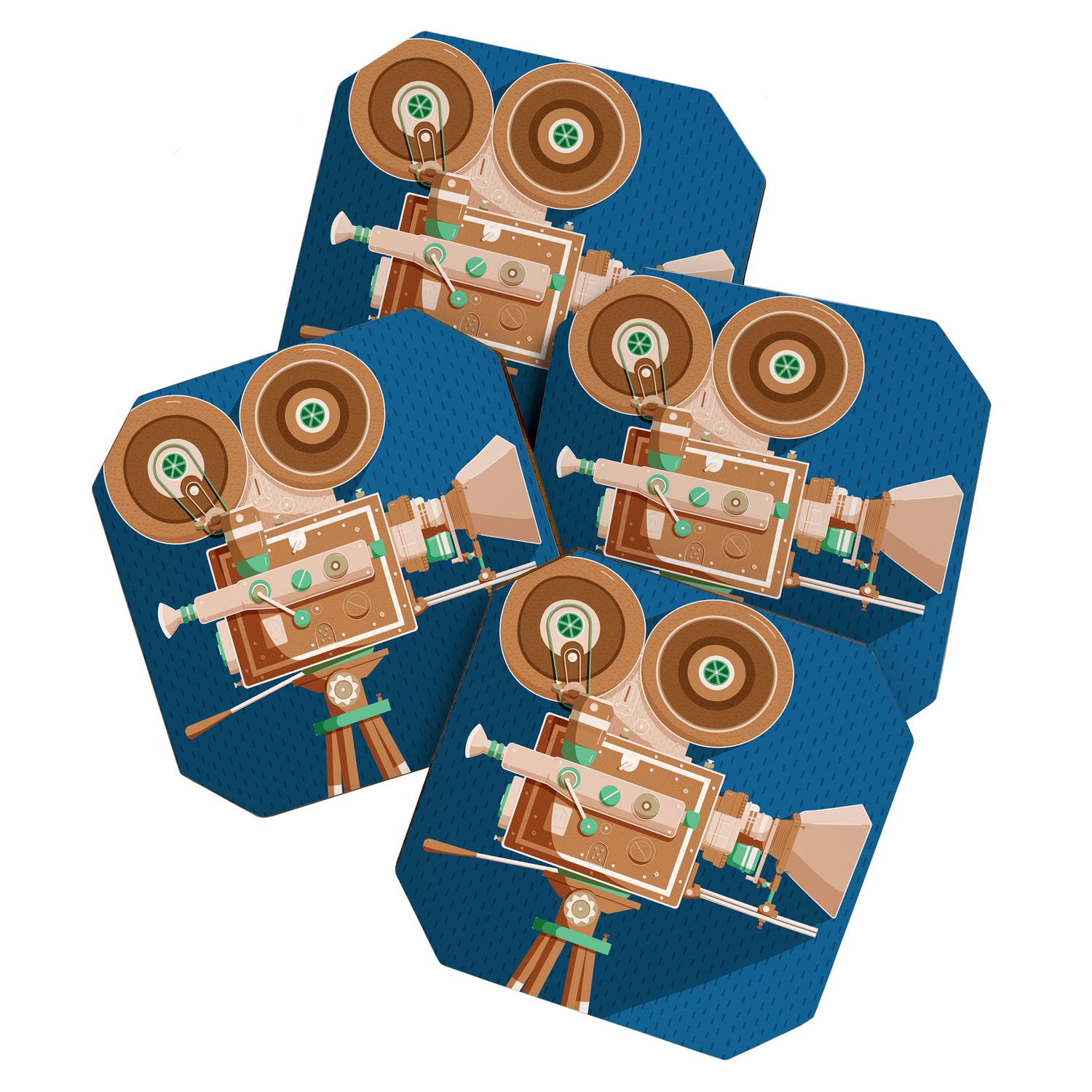 Cine Blue Lens Coaster Gallery Image 1