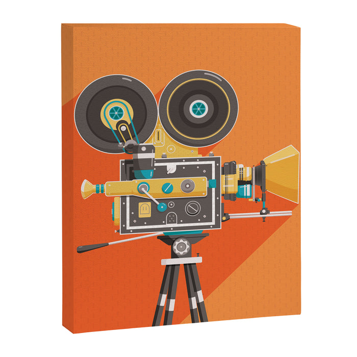 Cine Orange Lens Canvas Print Gallery Image 1