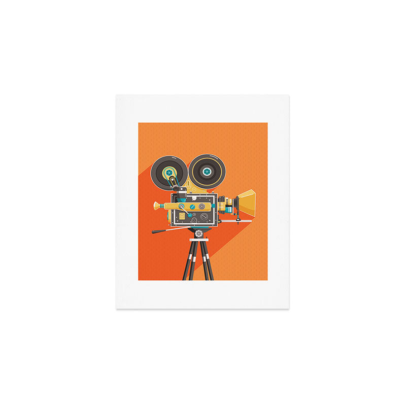 Cine Orange Lens Art Print Gallery Image 1