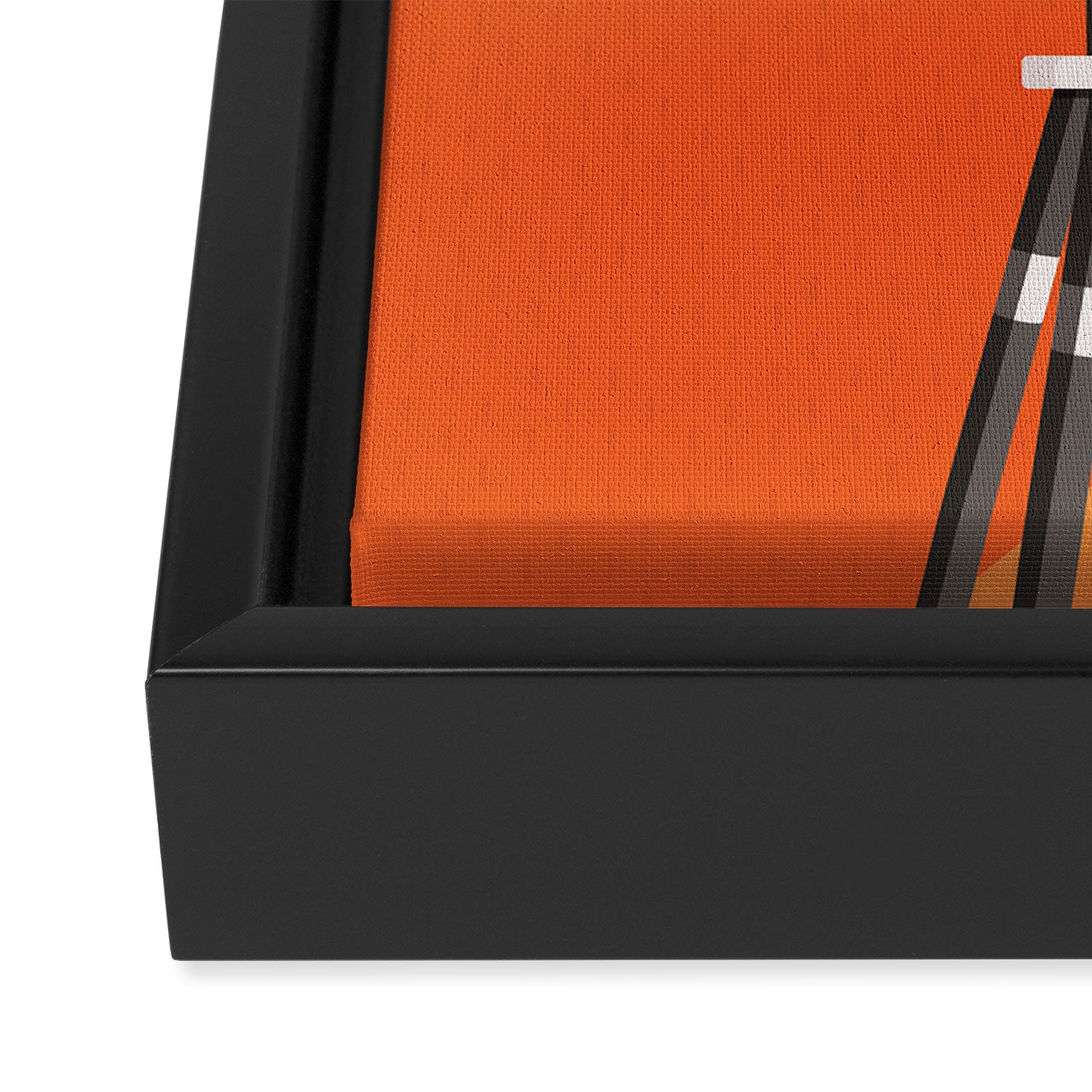 Cine Orange Lens Framed Canvas Print Gallery Image 3