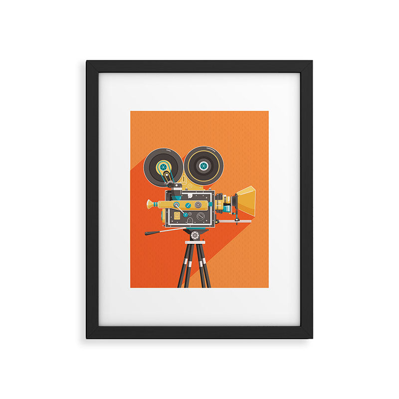 Cine Orange Lens Framed Art Print Gallery Image 5