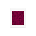 Abstract Minimalism in Raspberry Art Print Gallery Image 1