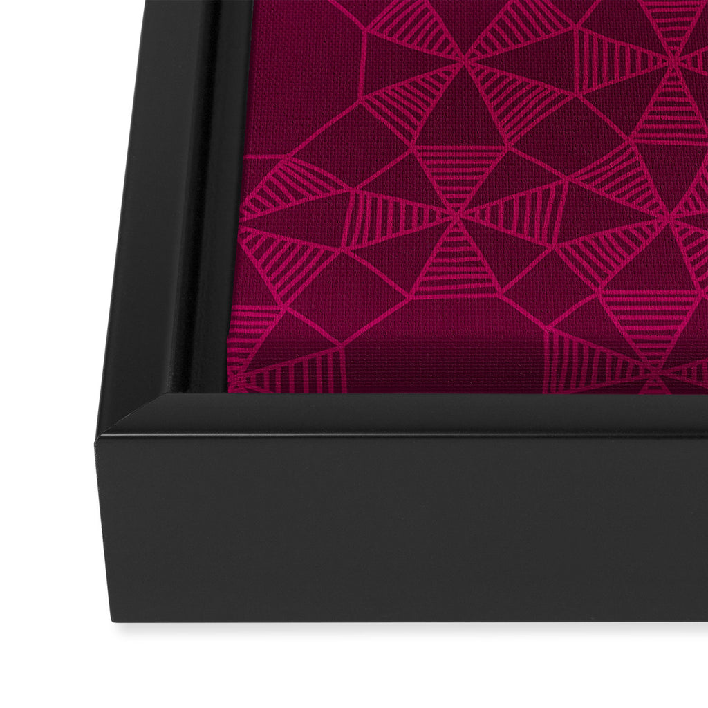 Abstract Minimalism in Raspberry Framed Canvas Print Gallery Image 3