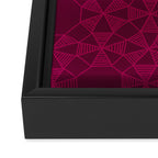 Abstract Minimalism in Raspberry Framed Canvas Print Gallery Image 3