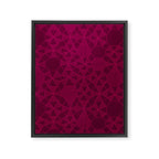 Abstract Minimalism in Raspberry Framed Canvas Print Gallery Image 8