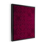 Abstract Minimalism in Raspberry Framed Canvas Print Gallery Image 2