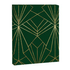 Art Deco in Emerald Green - Large Scale Canvas Print Gallery Image 8