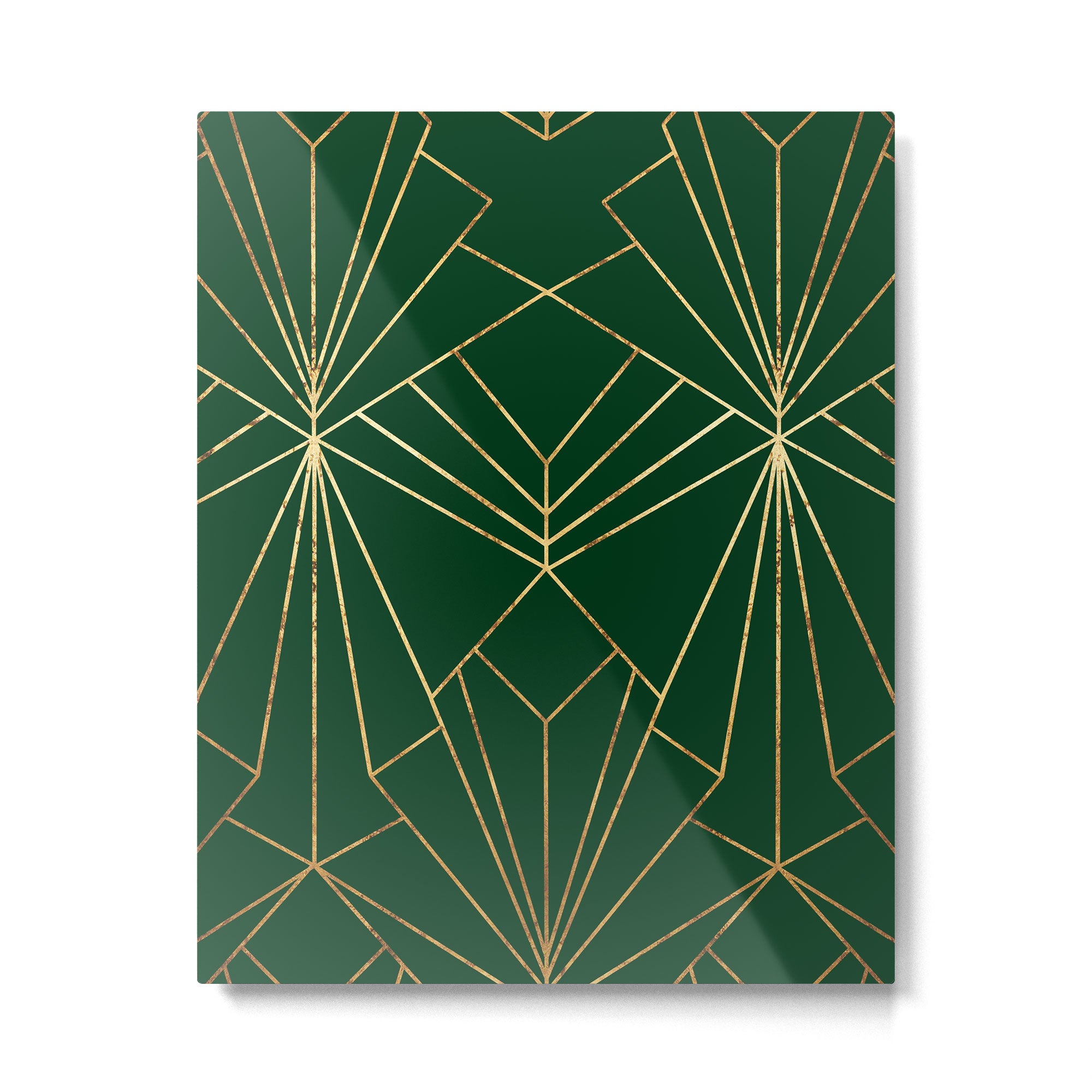 Art Deco in Emerald Green - Large Scale Metal Print Gallery Image 6