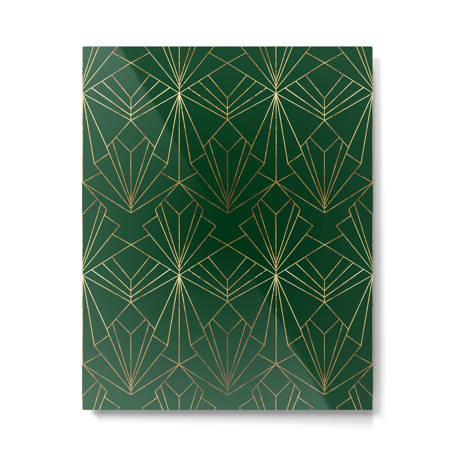 Art Deco in Emerald Green Metal Print Gallery Image 6