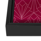 Art Deco in Raspberry Pink Framed Canvas Print Gallery Image 3
