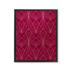 Art Deco in Raspberry Pink Framed Canvas Print Gallery Image 8