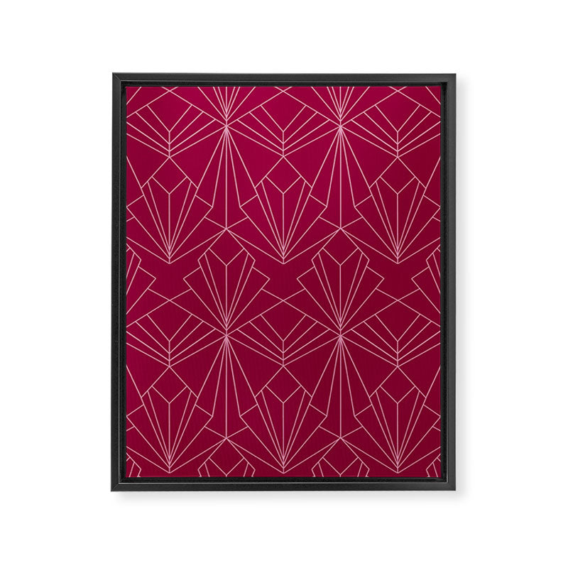 Art Deco in Raspberry Pink Framed Canvas Print Gallery Image 8