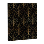 Art Deco Waterfalls // Black Luxe Canvas Print Gallery Image 8
