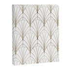 Art Deco Waterfalls // White Canvas Print Gallery Image 8