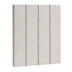 French Cream Linen Stripe Canvas Print Gallery Image 8
