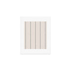 French Cream Linen Stripe Art Print Gallery Image 1