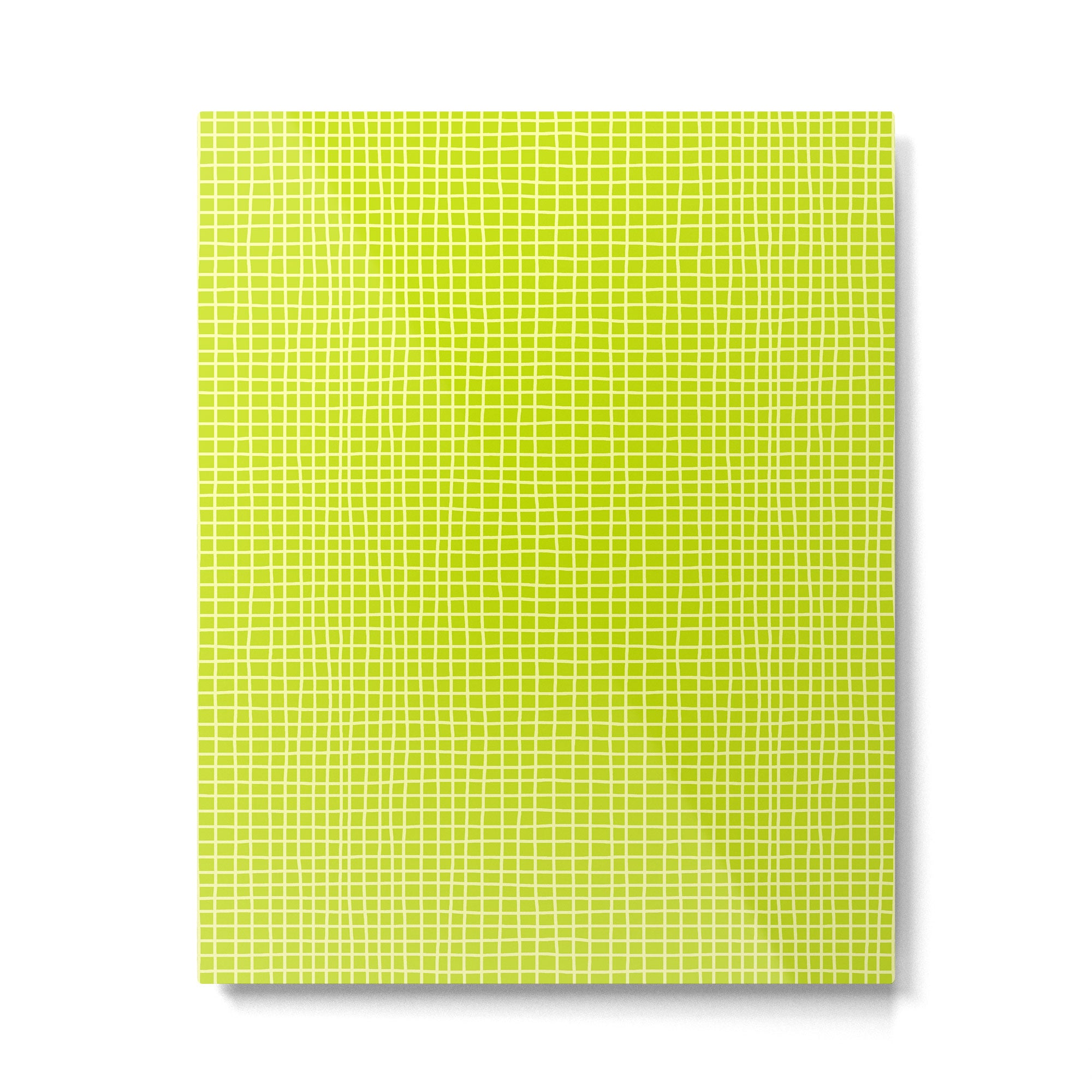 Fresh Lime Grid Metal Print Gallery Image 6