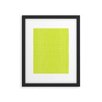 Fresh Lime Grid Framed Art Print Gallery Image 6