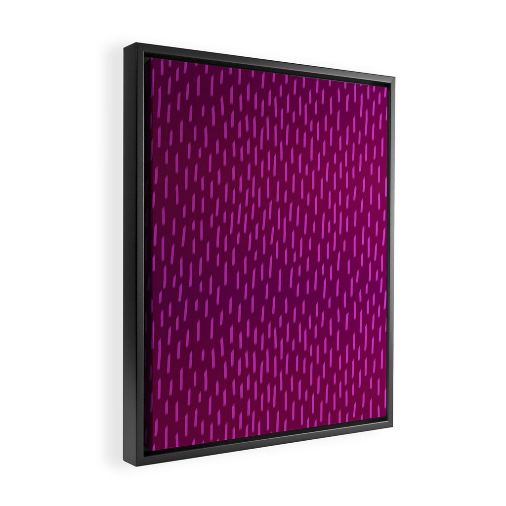 Magenta Dash Framed Canvas Print Gallery Image 2