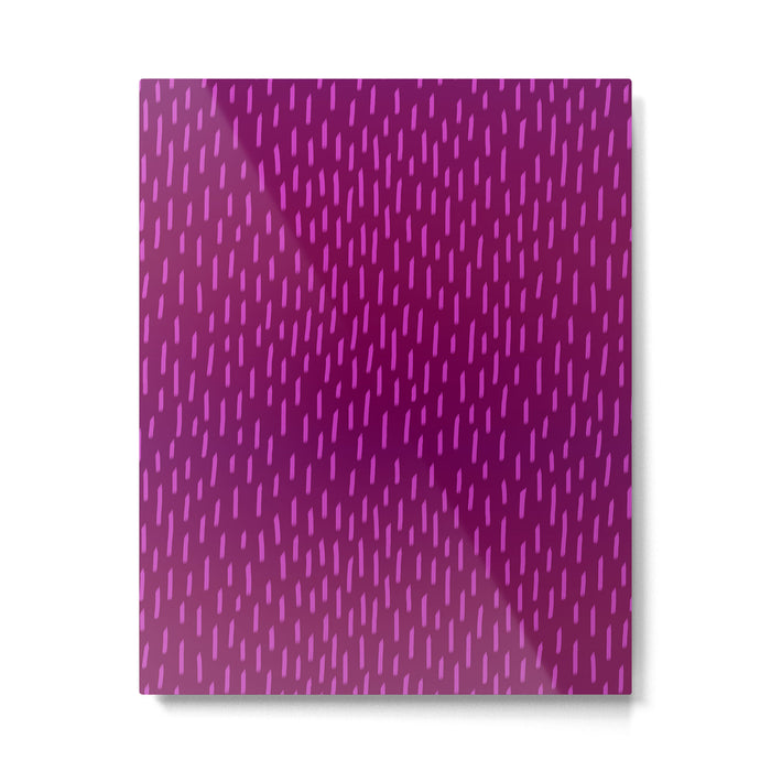 Magenta Dash Metal Print Gallery Image 1