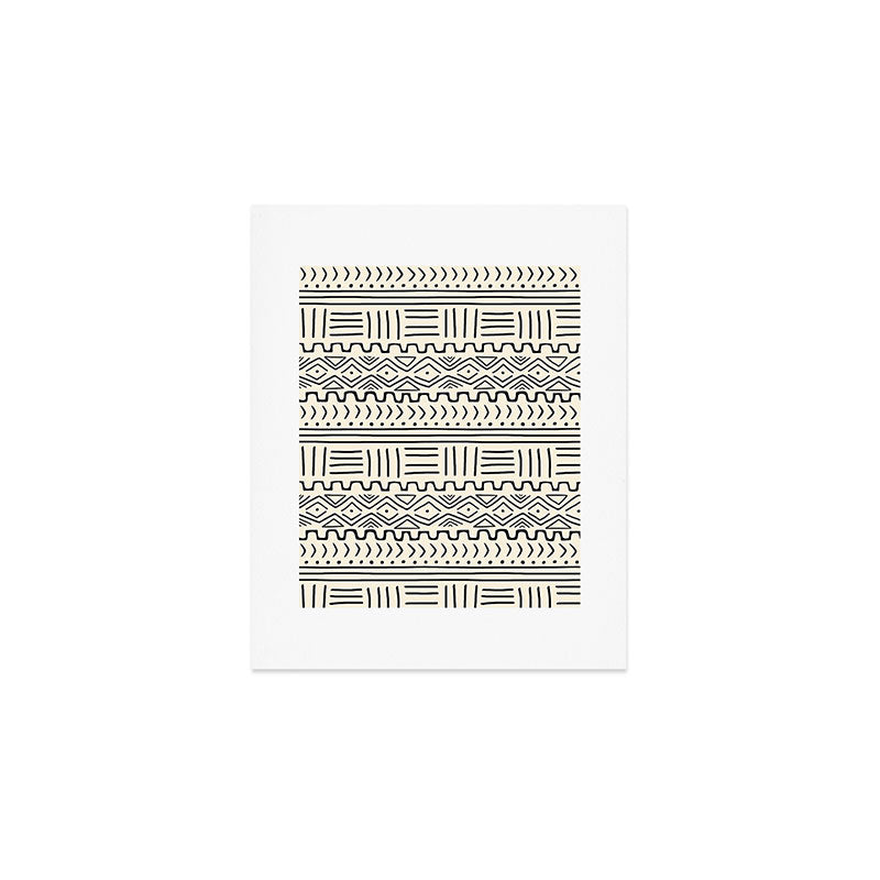 Mud Cloth on Cream Art Print Gallery Image 1