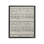 Mud Cloth on Cream Framed Canvas Print Gallery Image 8